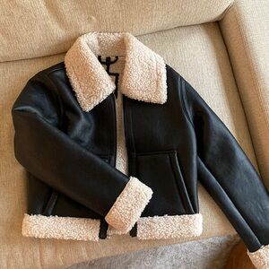 Abercrombie vegan Leather jacket